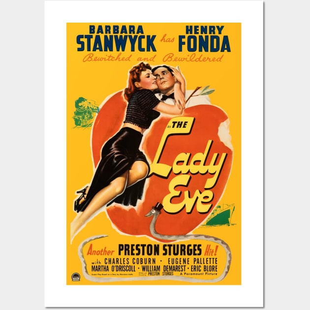 The Lady Eve Movie Poster Wall Art by MovieFunTime